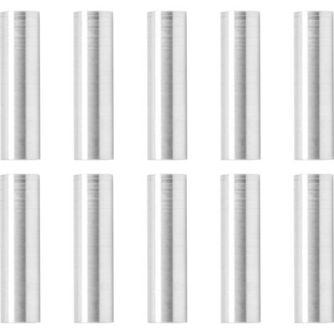 Lot de 10 entretoises rondes en alliage d'aluminium, non filetées, diamètre extérieur 6 mm, longueur 18 mm. (1/5)