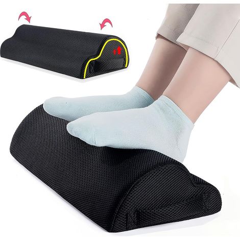 Fußstütze für unter den Schreibtisch, hochdichter Schaumstoff, rutschfest, ergonomisches Fußkissen, Fußkissen für unter den Schreibtisch, rutschfester Hocker für Büro, Zuhause und Reisen (1/5)