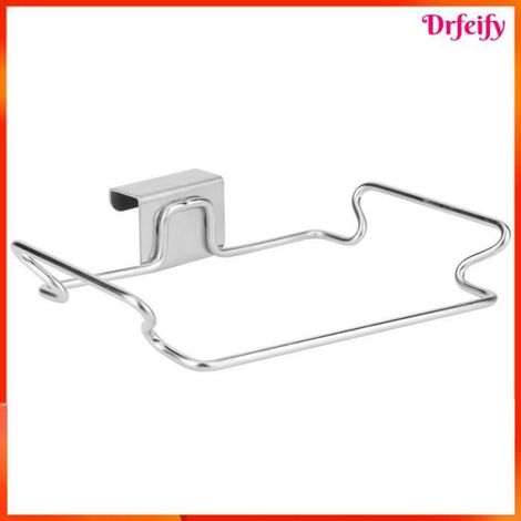 Akozon Support de poubelle Support de Sac Poubelle en Acier Inoxydable 430, Support de Suspension pour Porte de art lutrin (1/5)
