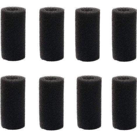 Éponge filtrante pour aquarium, adaptée aux aquariums, préfiltre, média filtrant cylindrique, accessoires de filtration, lot de 8 (1/5)