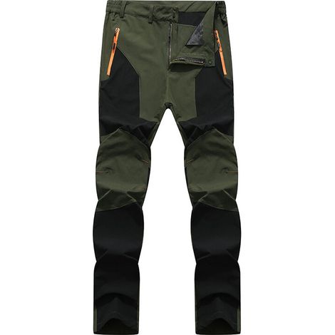 Pantaloni da lavoro con rinforzi nero-grigio - Taglia: L, berretto nero-verde (1/2)