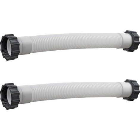 Lot de 2 tuyaux d'interconnexion pour filtre à sable de piscine, 40,6 cm, pour pièce de rechange 11535 pour pompe Intex modèles 26371CA 28647EG SF70110-2, en polyéthylène flexible anti-fuite (1/5)