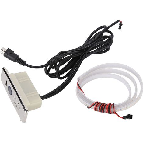 Interrupteur de fauteuil inclinable électrique à 5 broches, moteur CC à balais, contrôleur de canapé droit à 3 boutons avec bande lumineuse de 1 m (1/5)