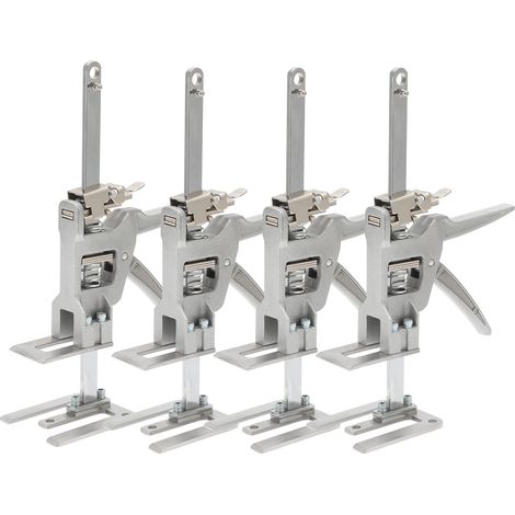 Wolketon Elevador de muebles juego de 4, brazo de elevación 30 cm, altura 0-145 mm, carga hasta 150 kg (1/5)