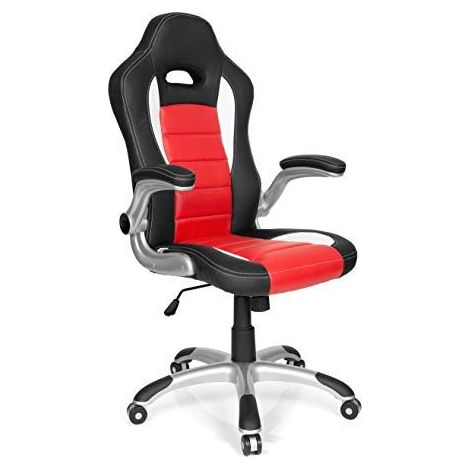 Chaise gaming / Chaise de bureau GAME SPORT rouge / noir hjh OFFICE