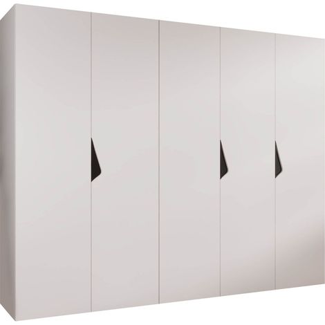 Armoire Hartford 621, Blanc, 202x250x52cm, Portes d'armoire: Avec des charnières, Nombre d'étagères: 0 (1/5)