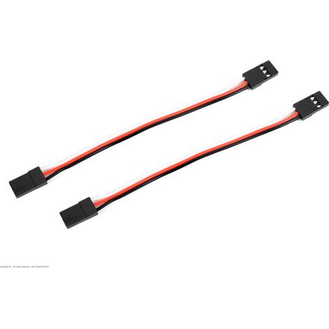 Revtec - Servo Patch Lead - Universal Plug - 10 cm - 2 pcs