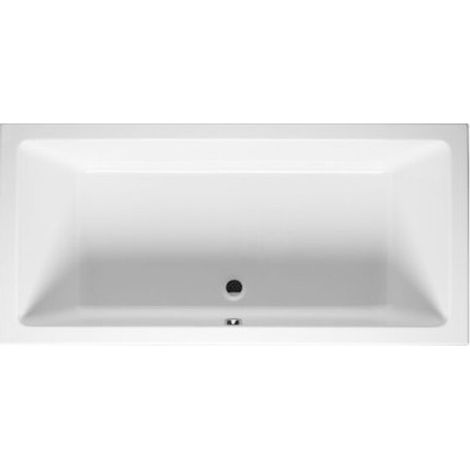 RIHO Lugo Rechteck-Badewanne, Einbau, 2-Sitzer, seidenmatt weiß,