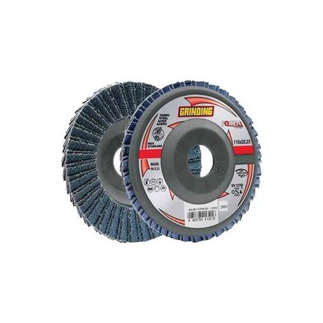 DISCO A LAMELLE RADIALI ZIRCONIO FORZA NEW - MM 115X22,2 GRANA  80- 10 pezzi