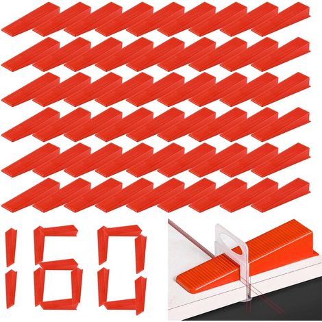 Lot de 160 Cales Système De Nivellement Pour Carrelage Sol Mur Installation Rapide (1/5)