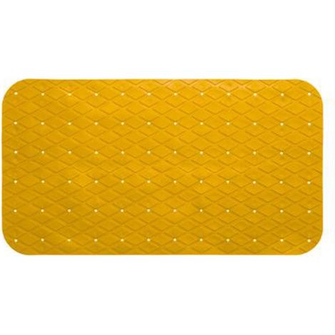 Fond de Bain PVC "Diamond" 39x69cm Jaune