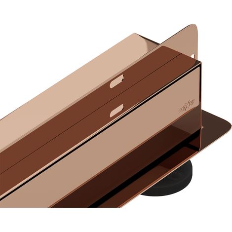 Mexen Flat Wall Wandlinienablauf 2-in-1 120 cm, Roségold - 1630120 (1/5)