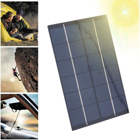 Panneau Solaire Polycristallin 4.2W 6V 200x130mm pour Projets DIY et Applications Extérieures (1/5)