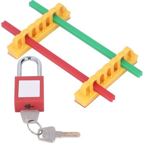 Kit de Sécurité pour Disjoncteur, Cadenas de Verrouillage Industriel et Automobile pour Protection Électrique (1/5)