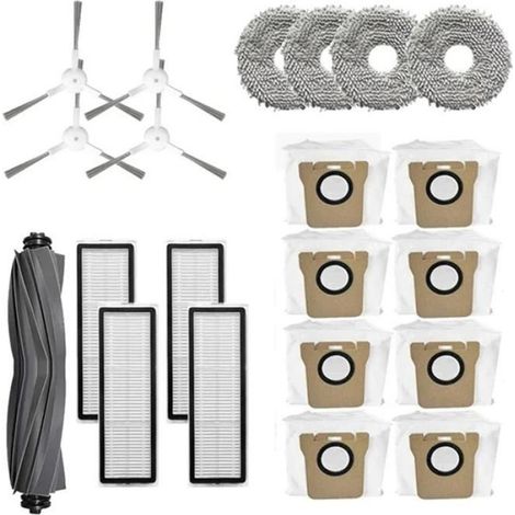 Brosse Latérale - Filtre Hepa - Serpillière - Sac À Poussière - Pour Robot Aspirateur Dreame L20 Ultra X20 Pro - Lot De 23 Pièces (1/5)