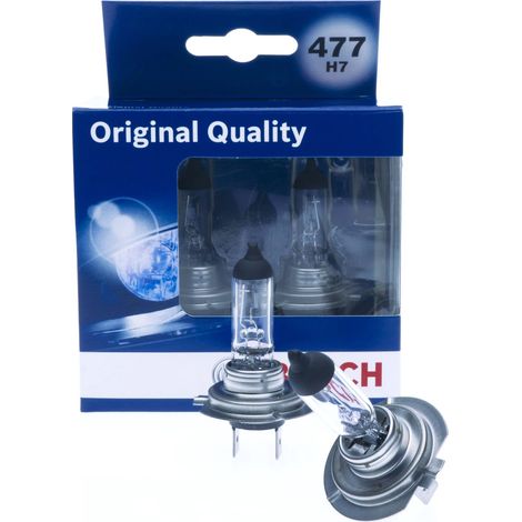 Lampadine alogene Bosch H7 12V 3200K gialle 55W PX26d, 2 pezzi (1/5)