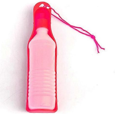 Distributeur d'eau portable pour chiens et chats (250 ml) avec gamelle, en plastique, idéal pour les voyages et les activités de plein air.