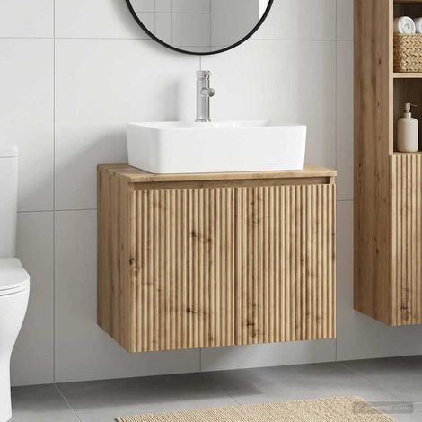 Set di mobili per il bagno Rovere Artigianale vidaXL (1/5)