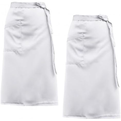 Tablier Serveur, Demi Tabliers Cuisine, Tablier Réglable avec Poches, Tablier de Cuisine Unisexe pour Maison, Restaurant, BBQ, Cuisine 68  70 cm (1/5)