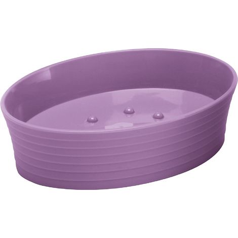 Porta sapone viola - serie bowling