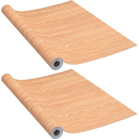 Maison Exclusive - Láminas autoadhesivas puertas 2 uds PVC Ahorn (1/5)