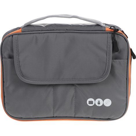 Organisateur Câble USB Multifonction Étanche en Polyester Portable Sacoche de Rangement Pratique pour Câbles et Accessoires Électroniques de Voyage (1/5)