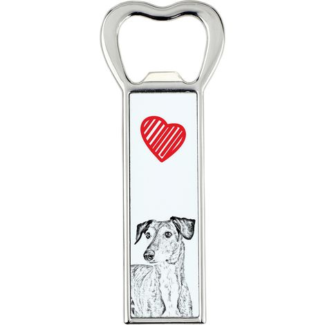 Levriero persiano, Saluki - apribottiglie con cane, apri frigo personalizzato, regalo unico per uomo di Art-Dog (1/5)