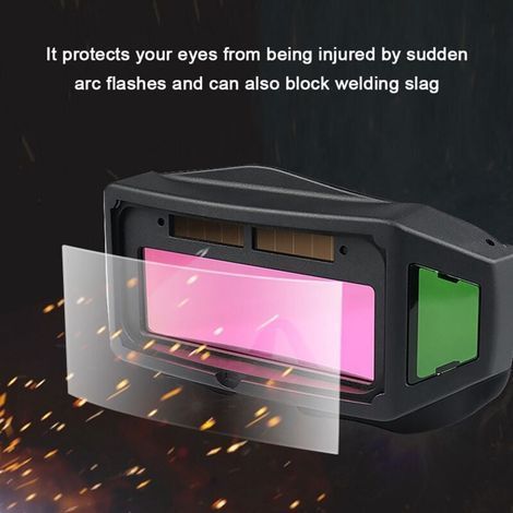 Lunettes de Soudure, Masque de Soudeur Automatique, Auto-assombrissantes Solaires Lentilles TIG MIG Lunettes Soudeur pour Protection des Yeux (1/4)