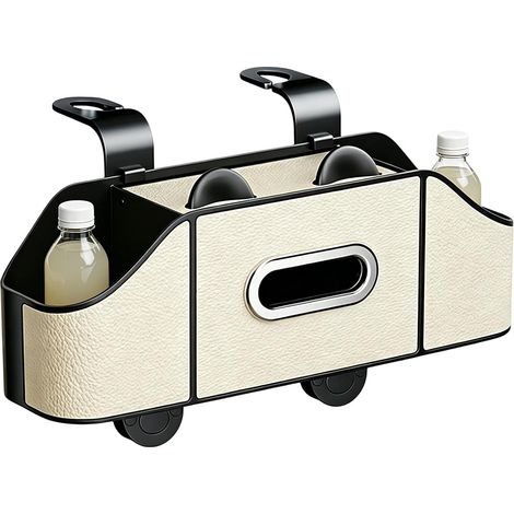 Rangement Voiture Rangement Intérieur Étanche Avec Porte-Gobelet Panier de Rangement Voiture pour Collations Boissons Mouchoirs Routier Camping-Car Berline Pick-up (1/5)