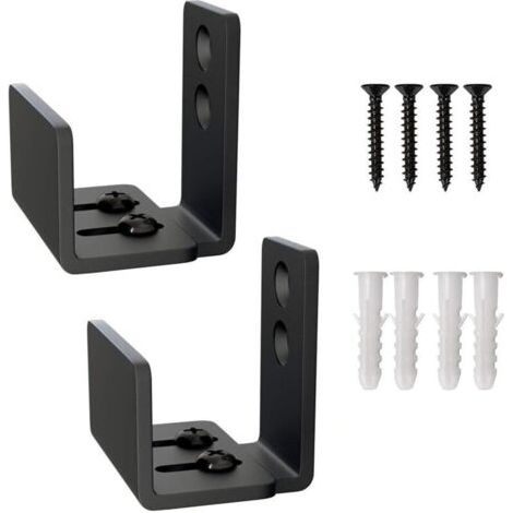 NALOOKAMIC2pcs Guide de sol pour porte coulissante, réglable pour porte et armoire, en acier (1/4)