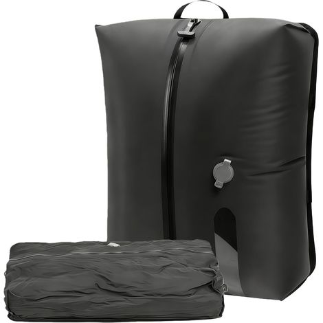Sacs sous vide pour vêtements de voyage, 17 l, réutilisables, en TPU, avec étanchéité IP67, en nylon, pour valises et sacs à dos