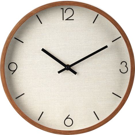 Wanduhr home styling collection modern braun beige 30 cm (1/5)