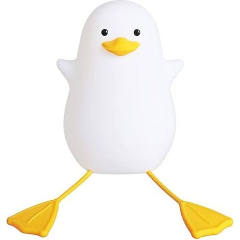 Veilleuse pour enfants, lampe de chevet rechargeable en silicone en forme de mouette, intensité réglable, lampe de chevet pour télép (1/4)