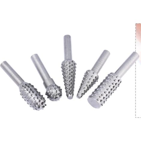 /EA/1/4 Jeu de limes rotatives 6 mm pour outils électriques, meulage du bois, gravure Carvi (1/2)