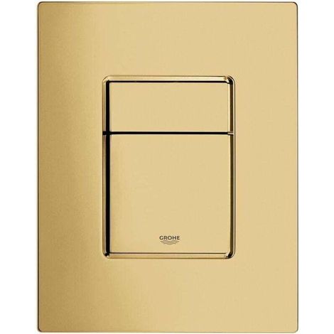 Toilet flush plate, compatible with Skate Cosmopolitan – flush button, Cool Sunrise brushed 38732GN0 (1/4)