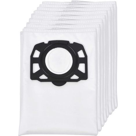 Lot de 8 sacs filtrants en non-tissé de rechange pour aspirateur eau et poussière Kärcher WD4 WD5/Premium/MV4/MK5/MV6 (1/5)