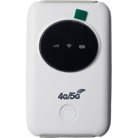 Modem 4G débloqué, routeur USB portable, 150 Mbit/s, batterie intégrée 3200 mAh, pour voyages d'affaires, blanc (1/4)