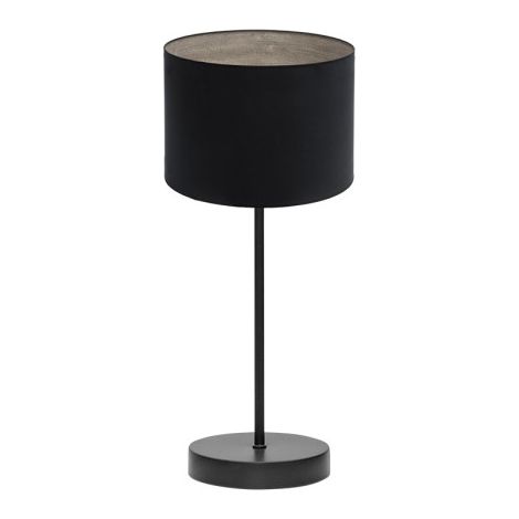 Sobremesa Tania 1xe14 Negro/negro-madera Gris 42x17x17 Cm (1/2)
