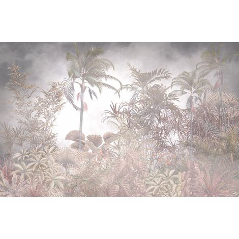 Papier peint panoramique - Forêt Tropicale - 130 cm x 84 cm (1/2)