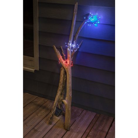 3 étoiles à suspendre ou planter 3m, blanc/multicolore pour illuminer le jardin d’un éclat magique (1/5)