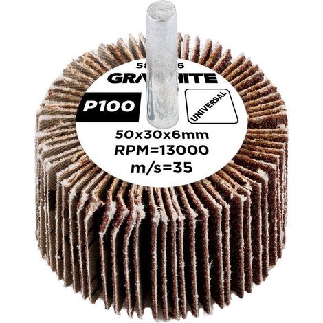 Disco abrasivo Graphite 50x30x6 mm grana P100