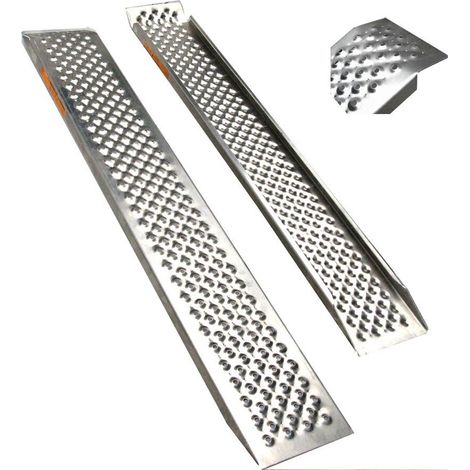 2 Stück Alu Rampe 06141 Auffahrrampe 2 = 400kg Laderampe