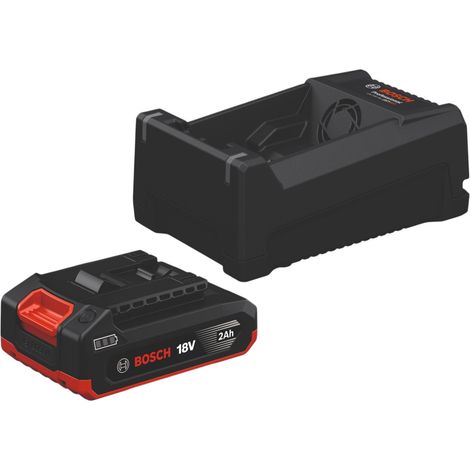Set iniziale Bosch GAL 12 V/18 V-80 con caricabatterie da 10,8 - 18 V 8 A + 1 batteria GBA 18 V-20 da 2,0 Ah agli ioni di litio (1/4)