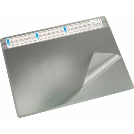 LÄUFER Schreibunterlage Läufer Durella Soft 65 x 50 cm (B x H) mit Folienauflage Kunststoff grau (1/5)