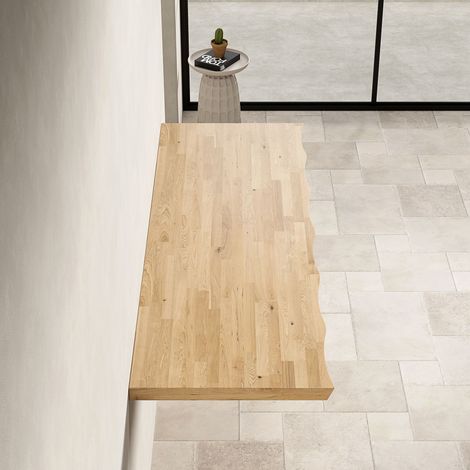 Panneau de bois massif 140 cm, adaptable aux meubles de rangement. Sans accessoires de fixation, couleur bois naturel