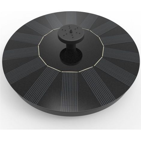 Fontaine de jardin, Solatec Fontaine Solaire Pompe à énergie Solaire 1,4 W - Pompe Submersible pour Bassin, Piscine, Jardin, Aquarium., (1/5)