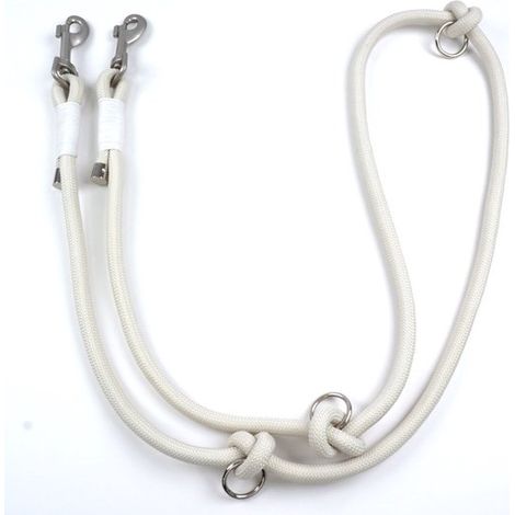 Guinzaglio per cani in stile scandinavo - 2 m - diametro 10 mm - Guinzaglio regolabile dal design scandinavo - Adatto a cani di piccola e media taglia - Grigio (1/5)
