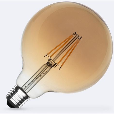 LED-Glühbirne Filament E27 8W 750 lm G125 Gold No Flicker 2200K Superwarm