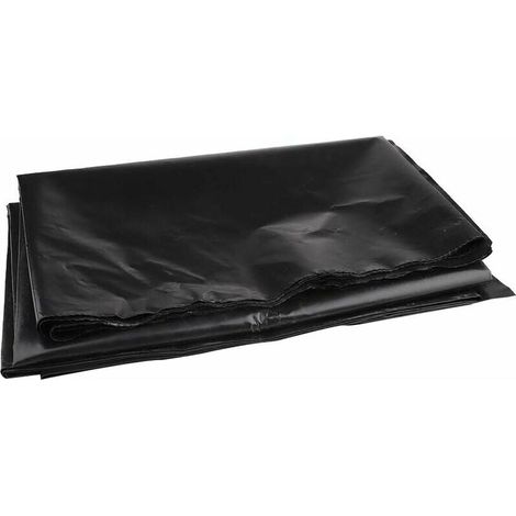 Bache de bassin en polyéthylène haute densité - 2 m x 3 m - Noir - Pour bassins à poissons, ruisseaux, fontaines et jardins aquatiques