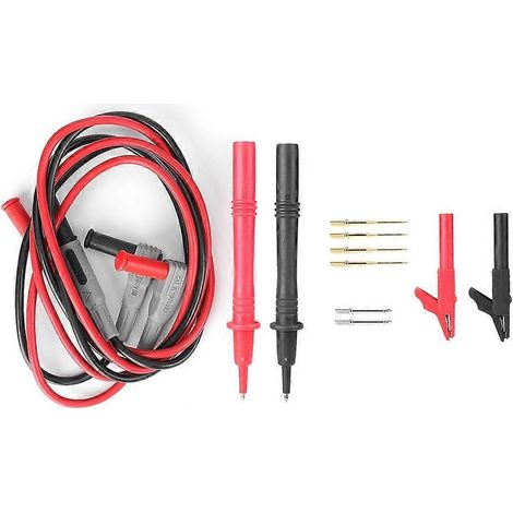 P1300B Multimeter-Messleitungssatz, Messspitzen, Krokodilklemmen, 12-teiliges Set